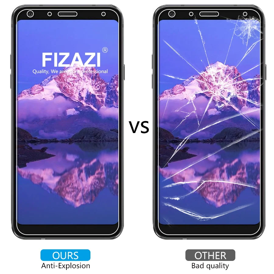 FIZAZI 2.5D закаленное Стекло для LG Q7 9 H Ясно Защитная пленка против царапин Экран