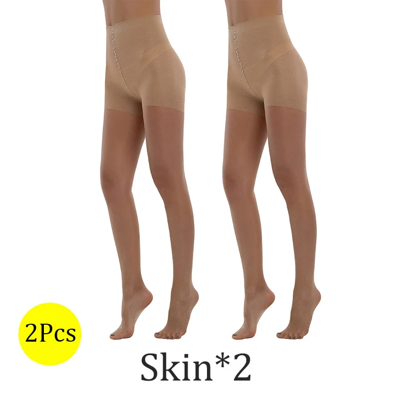 2 Skin BONAS Новинка 20D сексуальные дышащие колготки высокого качества женские колготки для защиты от солнца нейлоновые колготки эластичные чулки женские - Цвет: 2 Skin