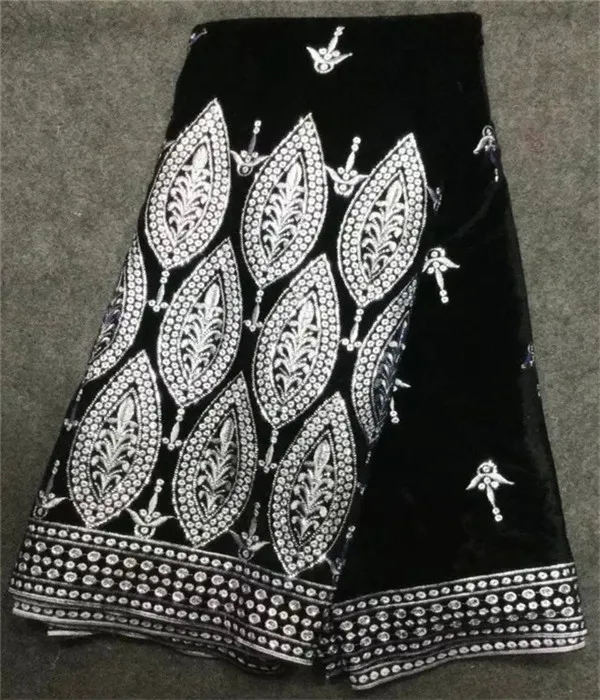 Nice looking fuchsia soft velveteen embroidery African velvet lace fabric with nice sequins for party dress 5V13-RY(5yards/pc) | Дом и сад