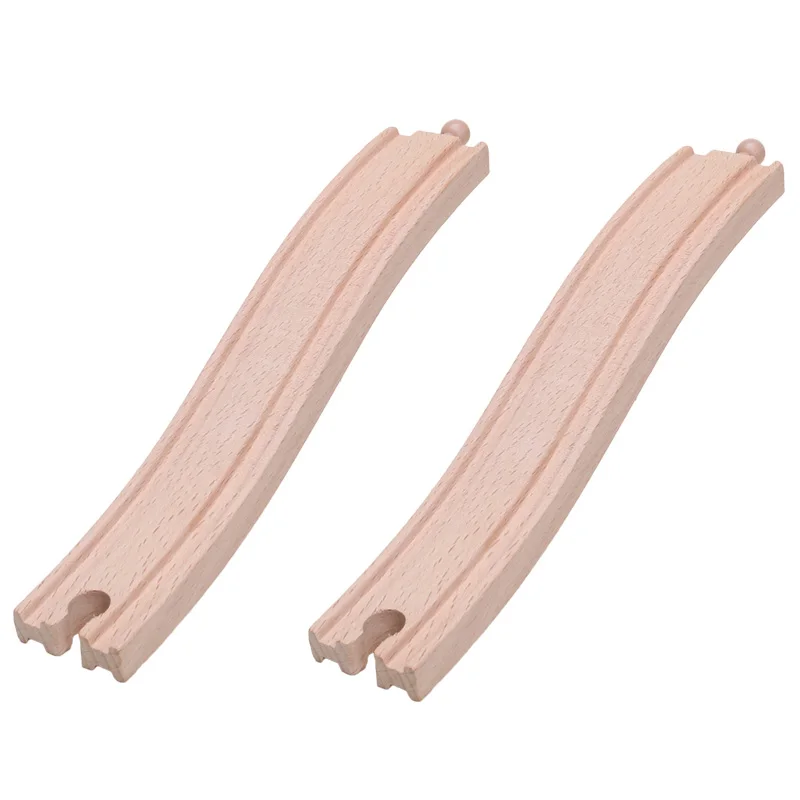 2pcs S track Plastic Gray Straight Track Tunnel Wooden Train Track Accessories Track Train Slot Wood Railway Toys bloques de construccion - Цвет: 2pcs S track