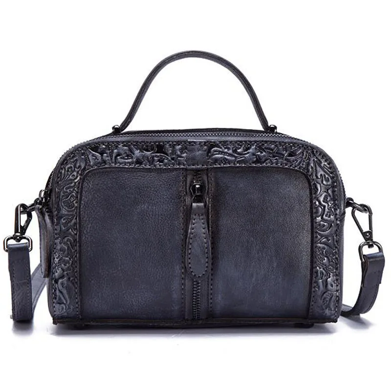 Dark gray Кожаная женская сумка люкс Ретро дамы сумочку моды Наплечные сумки Сумка классическая женская сумка - Цвет: Dark gray