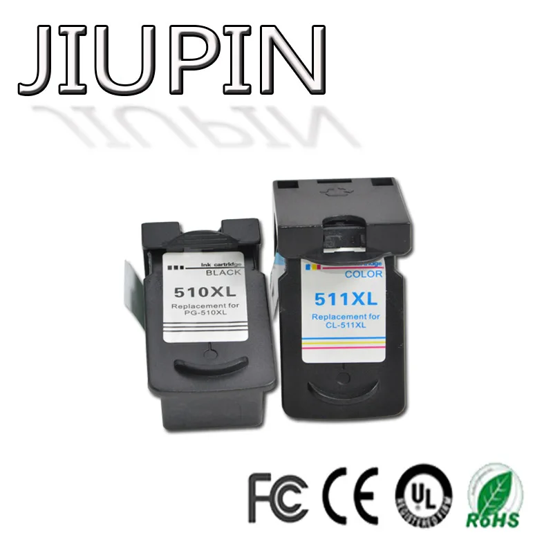 

JIUPIN Compatible PG510 PG-510 CL511 Ink Cartridge for Canon PG 510 CL 511 for MP280 MP480 MP490 MP240 MP250 MP260 MP270 IP2700