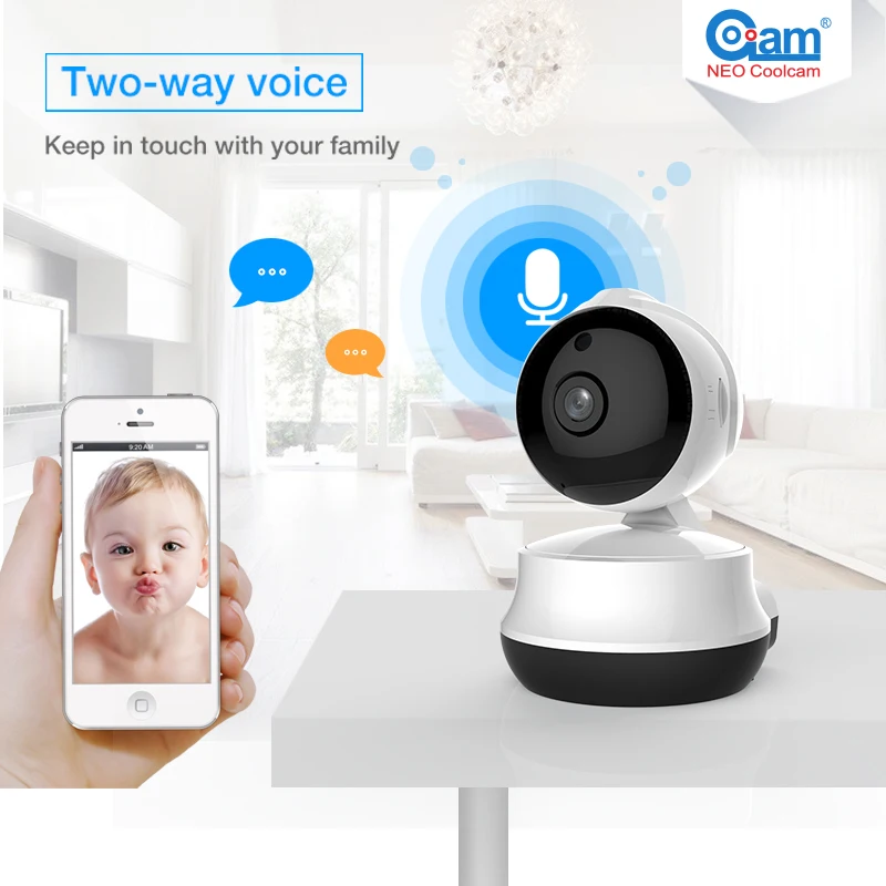 НЕО Coolcam nip-61ge Мини Wi-Fi IP Камера 720 P Беспроводной P2P CCTV сети безопасности sd карты