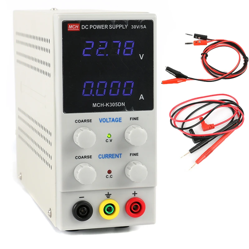 30V 5A Переключение DC Питание MCH K305DN цифровой регулируется 0 01 V 0.001A лаборатории 110V