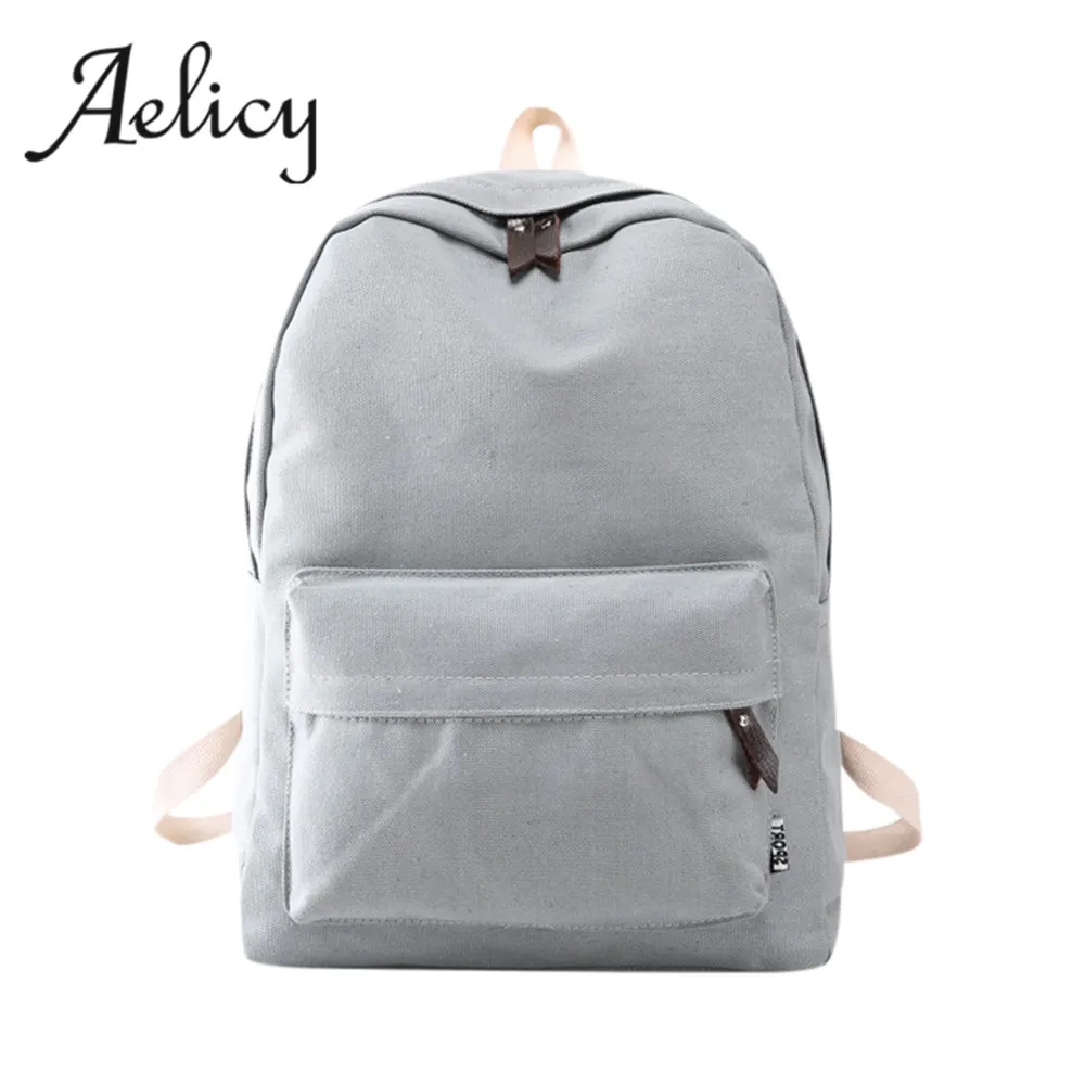 Женский холщовый рюкзак Aelicy элегантный школьный дорожный для девочек-подростков