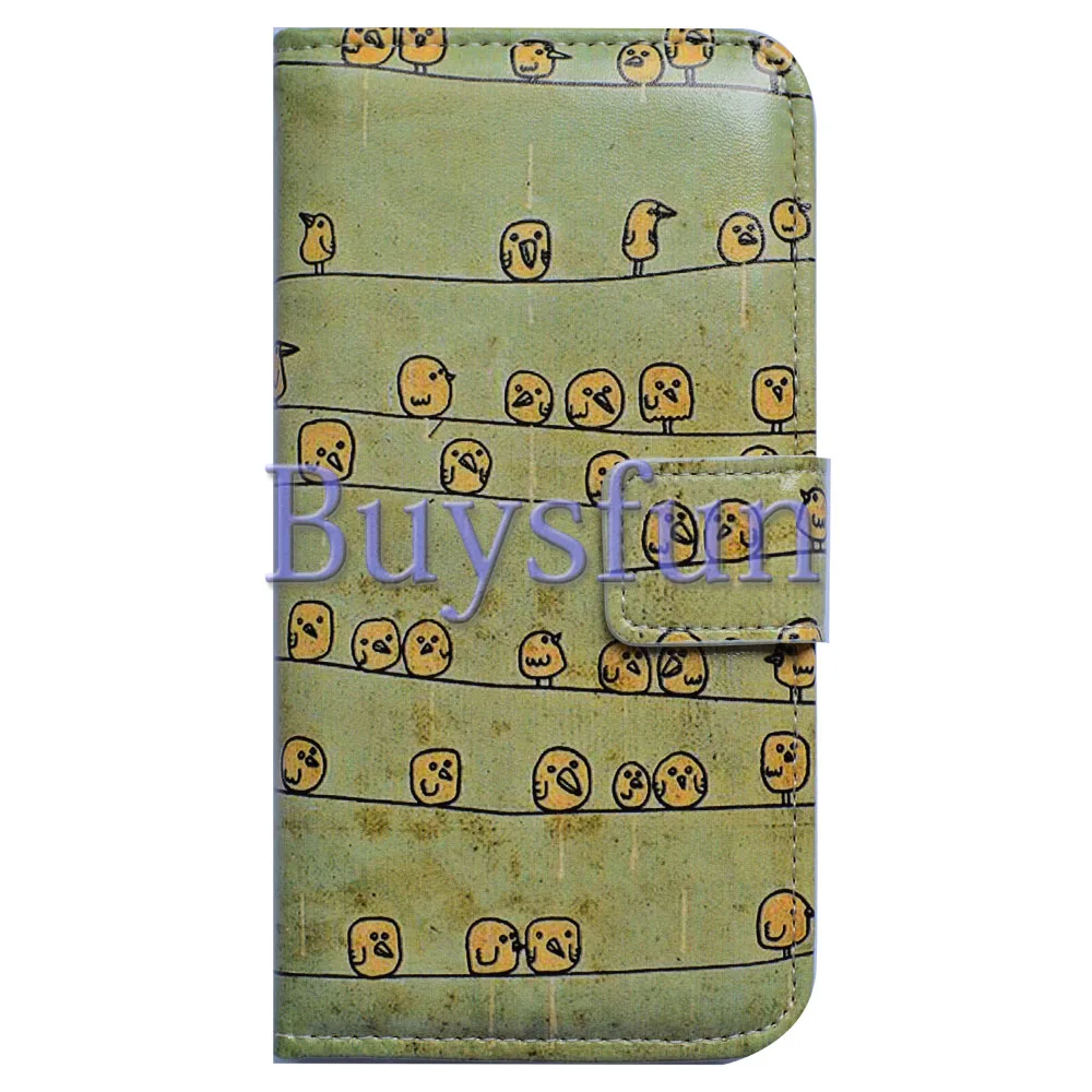 Bcov Yellow Bird Style Wallet Leather Cover Case For iPhone 5 5S SE 100019591 |