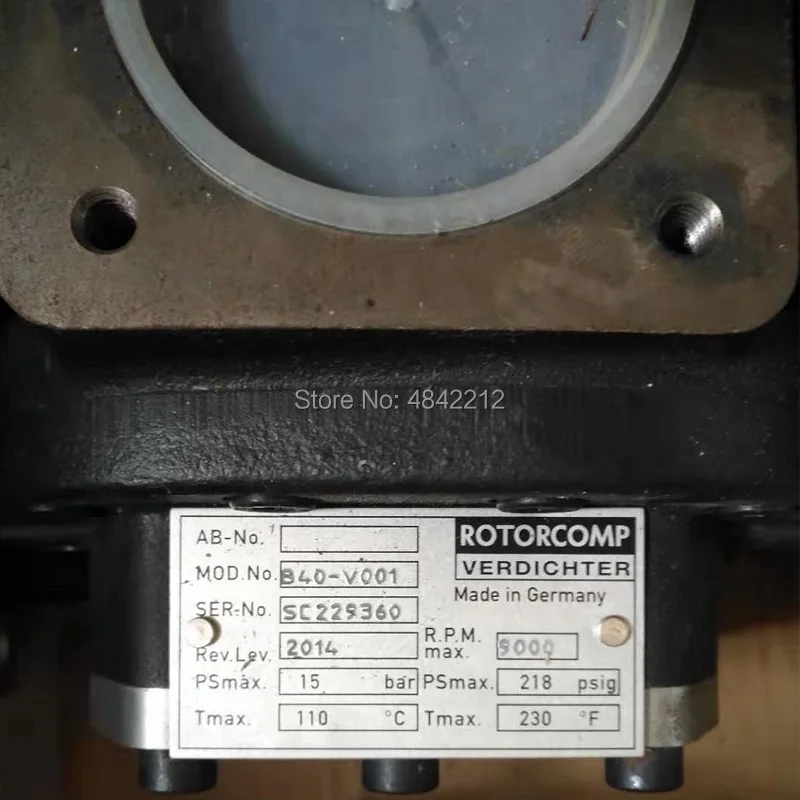 B40 RotorComp B40/B60/B101 винтовые роторы воздушный конец винтовой блок сделано в германии - Цвет: B40