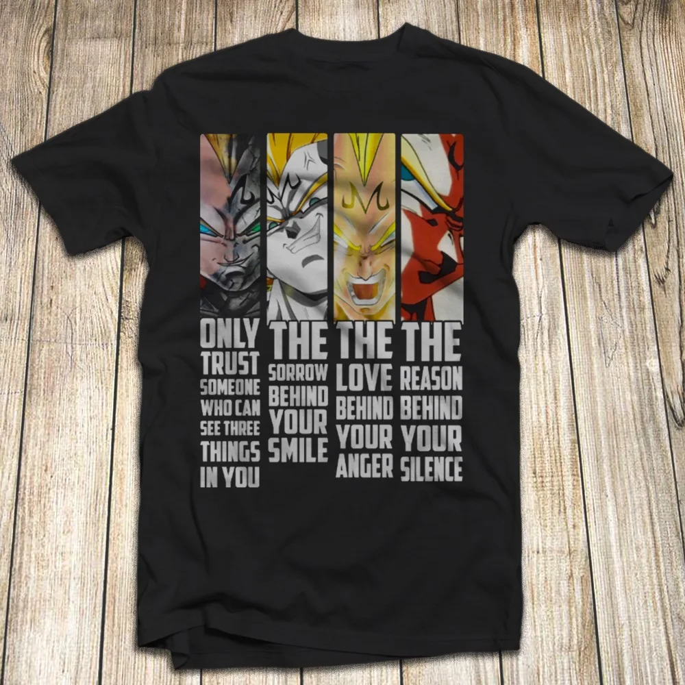 Новинка 2019 Мужская одежда модные мужские футболки DBZ Vegeta для фанатов Dbz Tv быстрая