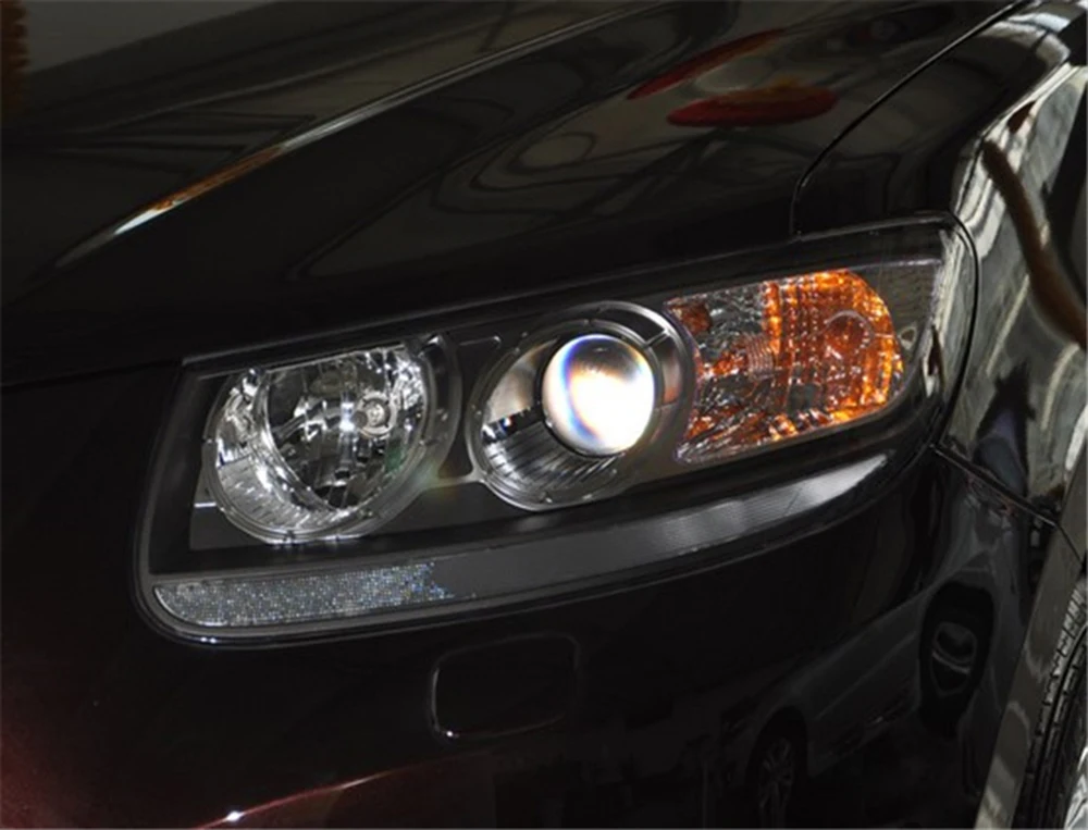 Для hyundai Santa Fe 2008 2009 2010 2011 2012 автомобильные фары прозрачные линзы Авто оболочка Крышка