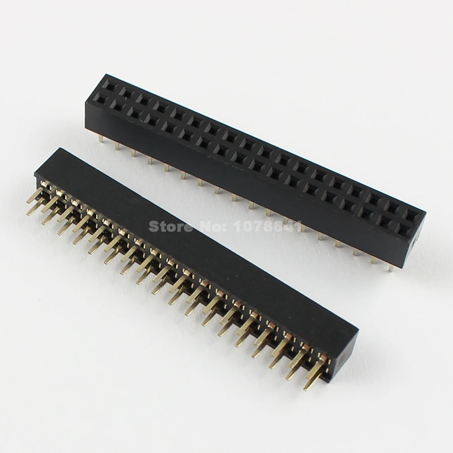 100 шт. 2 мм 2x18 Pin-код 36 Pin Женский двойной прямой ряд штыревой разъем полосы |