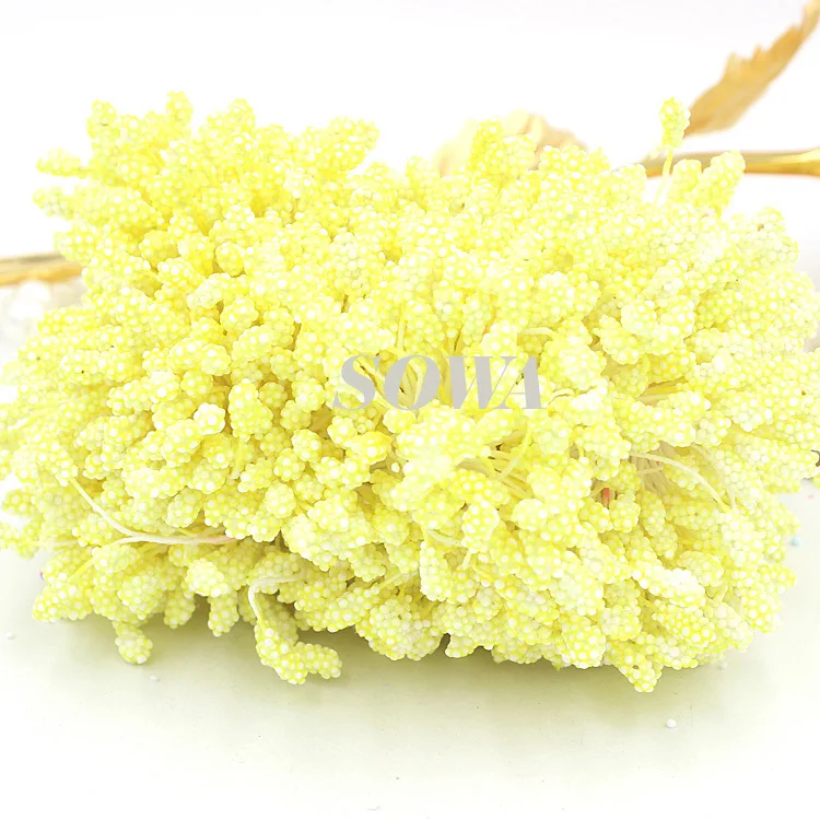 

Free Shipping New Arrival 800pcs/Lot 5mm Light Yellow Foam Flower Stamen Pistil Cake Decoration Craft DIY Hot Sales