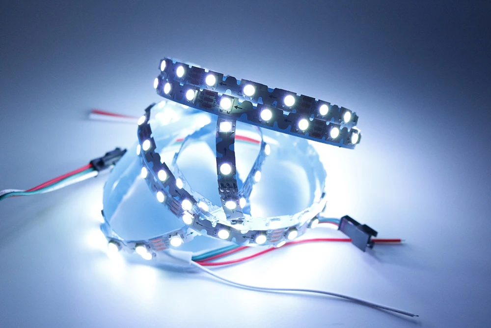 SK6812 S форма Тип 8 мм печатной платы адресный пиксель rgb led strip гибкие 60 светодиодов пикс./м Номера Водонепроницаемый 5 В полный цвет 2 м IP20