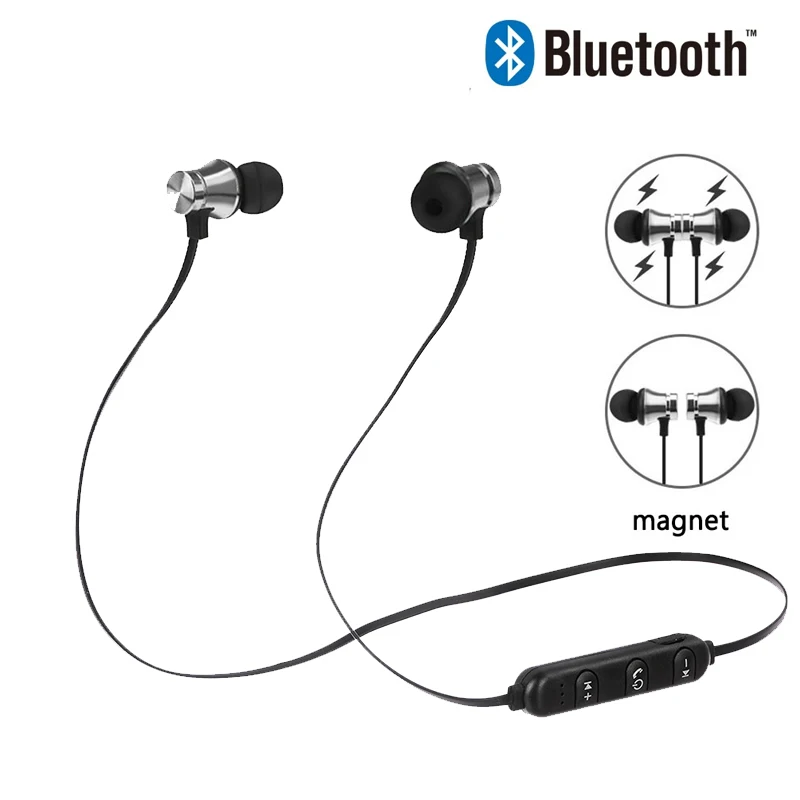 Магнитные притяжения Bluetooth наушники гарнитура Водонепроницаемый Спорт 4 2 с