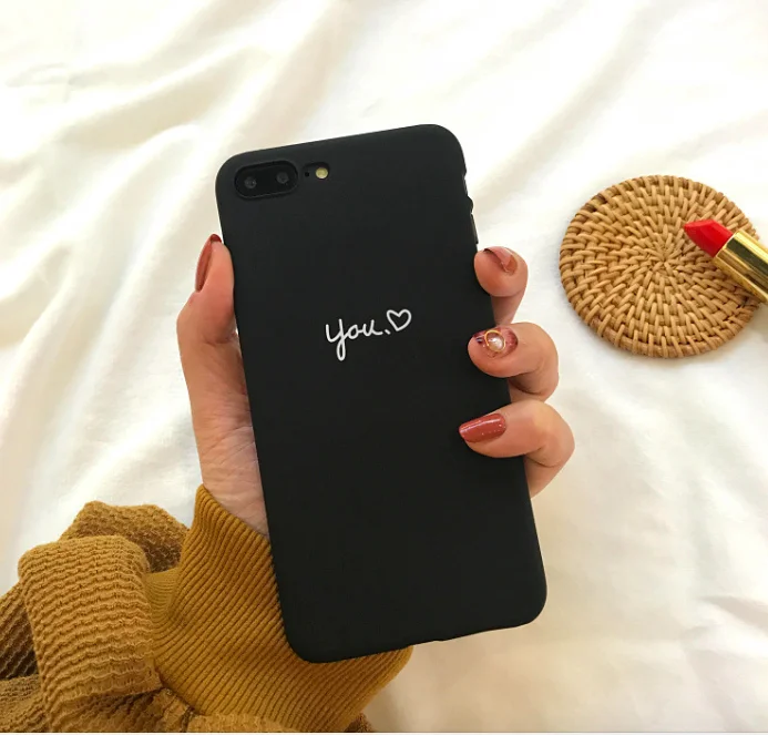 Корейская Простая любовь подходит для 8 plus Apple XS phone shell MAX/XRiphone 7 p/6s индивидуальная