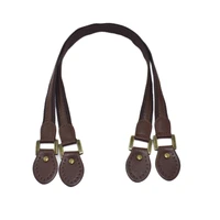 2pcs leather bag handles 60cm brown leather fabric shoulder bag strap handbag belt durable handle for girls handbag accessories