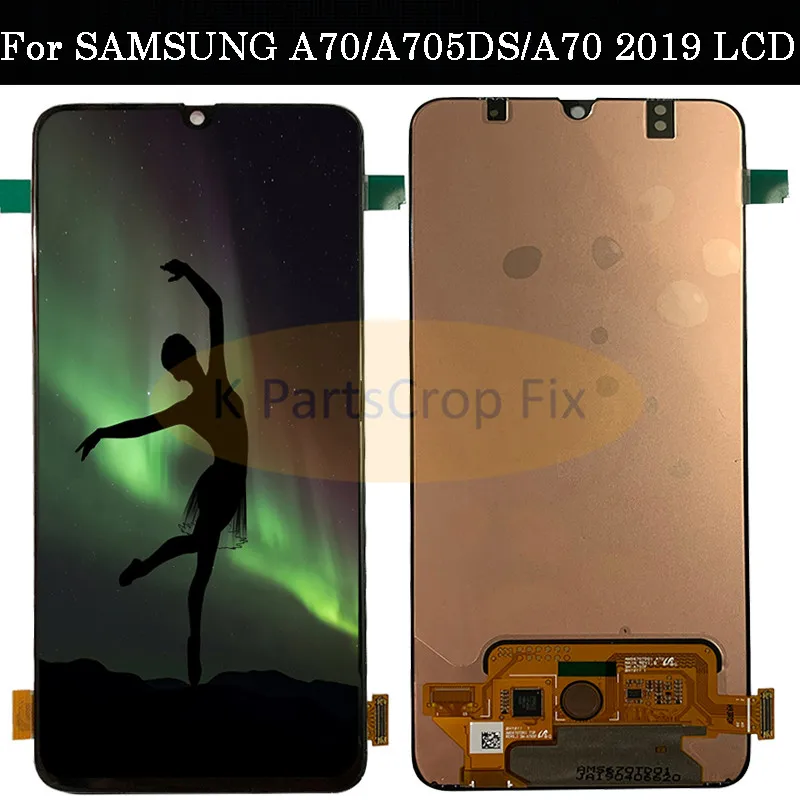 6,7 'супер AMOLED lcd для SAMSUNG Galaxy A70 A705 lcd дисплей кодирующий преобразователь сенсорного экрана в сборе A70 A705F lcd для SAMSUNG A70