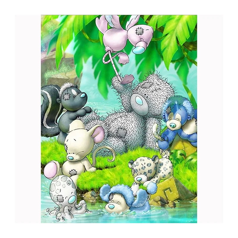 Рукоделие Алмазная мозаика вышивка крестиком Мультяшные наборы животных 3D