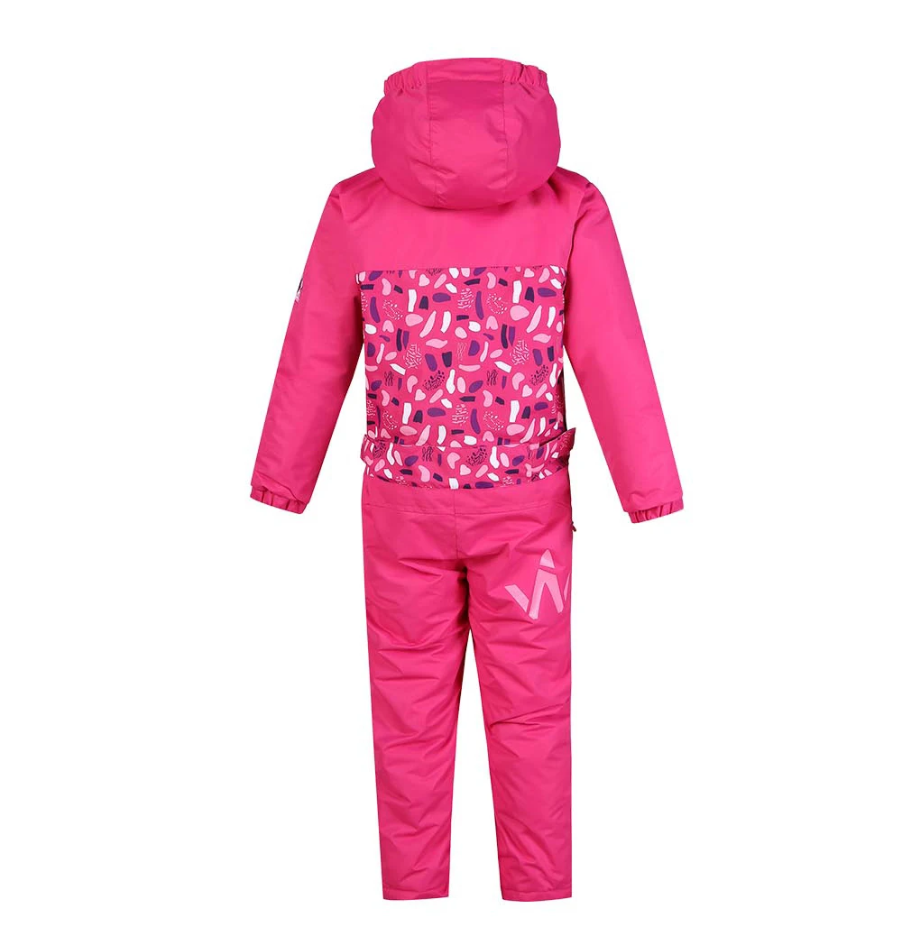 Dollplus/детский лыжный костюм для мальчиков и девочек; водонепроницаемый ветрозащитный лыжный костюм для сноуборда; зимний теплый комплект одежды для детей из одного предмета с капюшоном