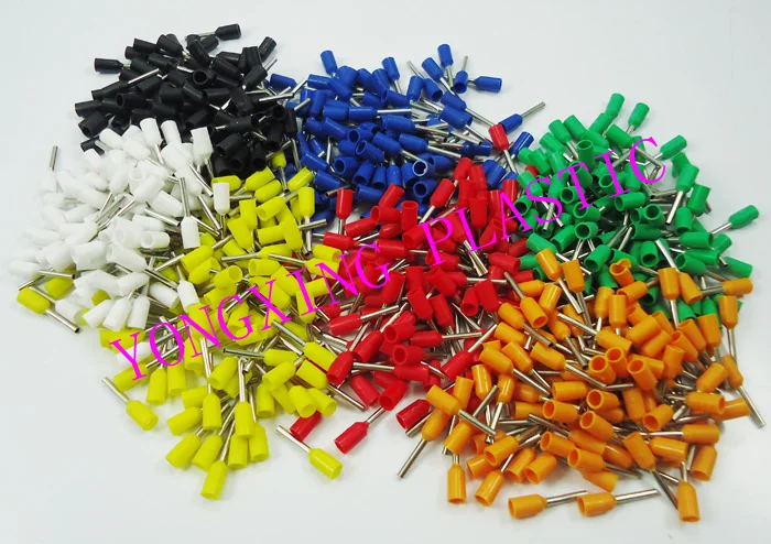 

700PCS/ E0508 7 color insulated cord end terminal Bootlace cooper Ferrules kit set Wire Copper Crimp Connector Cord Pin End