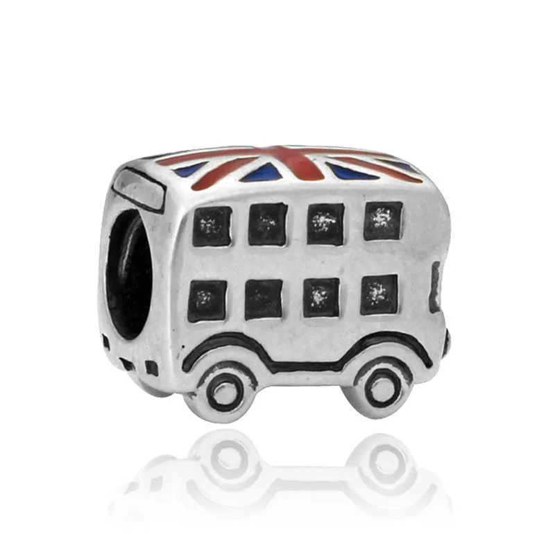 

DIY charms christmas gift plata de ley car big hole bead charm european style bracelets beads ENM240