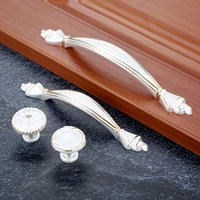 cabinet handles kitchen door handles furniture handles ivory white european style hardware 96128mm