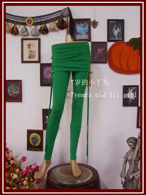 

Lycra Cotton Tribal Belly Dance Tight Pants With Runched Skirt AG39-67