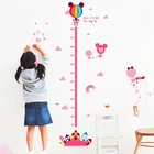 Мультфильм Минни Микки Маус Таблица роста наклейки на стену для домашнего декора гостиная ПВХ DIY наклейки высота измерения Искусство Подарки для детей