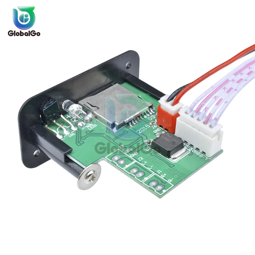 5 в 12 В мини MP3 декодер доска автомобиль USB TF u-диск ридер MP3-плеер усилитель модуль PCB плата ИК пульт дистанционного управления