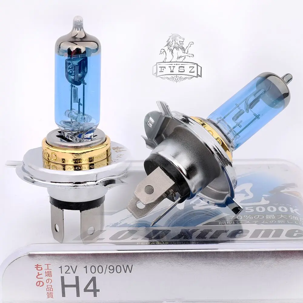 2 предмета в комплекте, HOD, H4 HB2 12V 100W P43T-38 галогенная фара лампа 9003 5000k 2800lm серии йод ксеноновая лампа супер белый свет