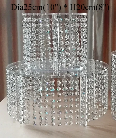 Dia25 * H20cm (10 &quot* 8&quot) акриловая подставка для торта с K9 стеклянные Хрустальные