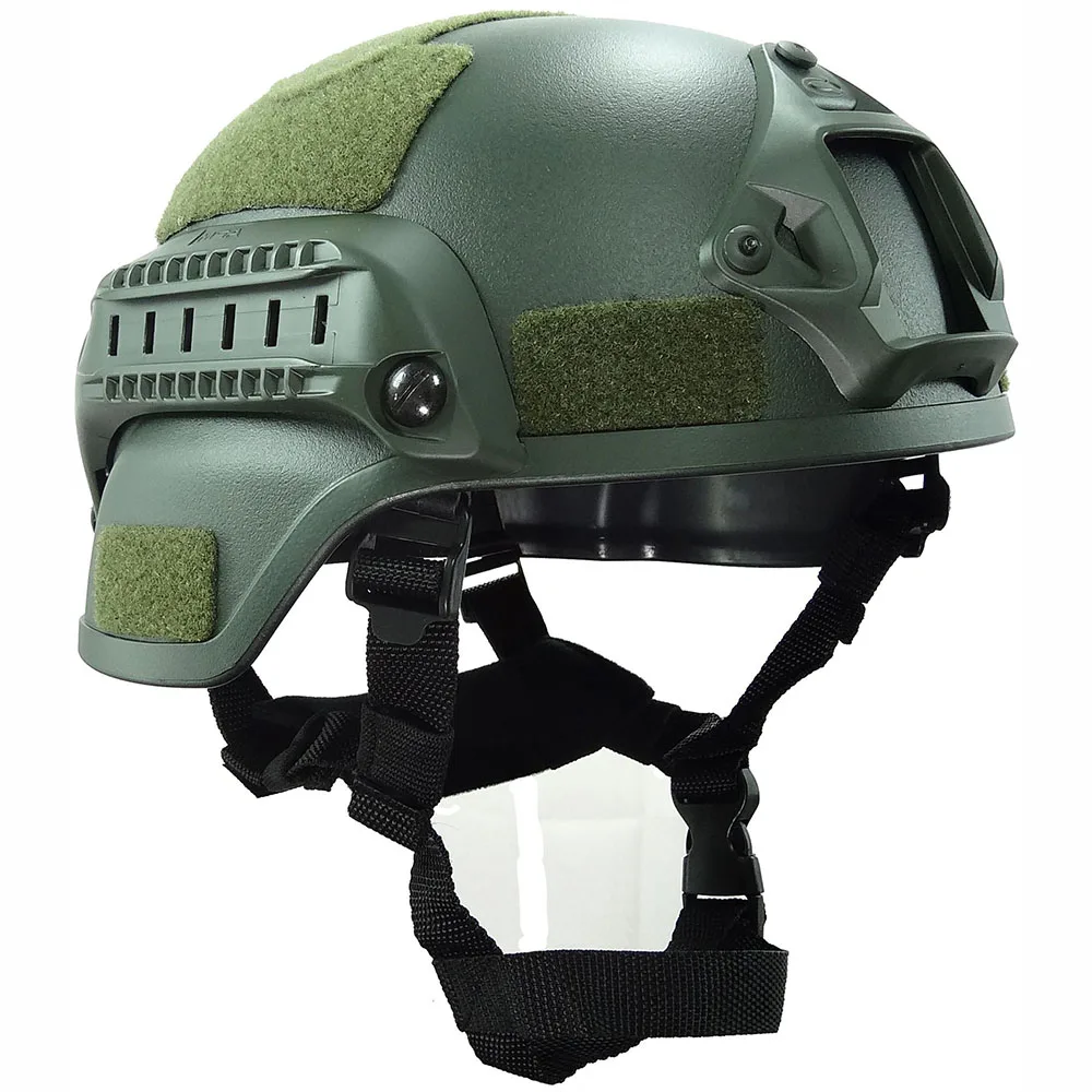 Green Военный шлем MICH 2000 Шлем мотоциклетный Велоспорт защитные шлемы SWAT скалолазание езда CS Wargame страйкбол - Цвет: Green