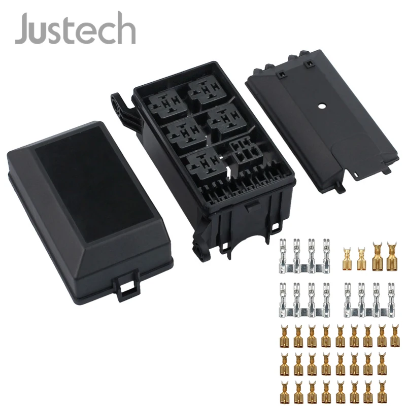 Justech 12/24 V Автомобильный блок предохранителей релейный разъём 6 реле 5 дорожный