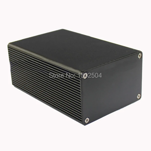 Абсолютно новый алюминиевый корпус pcb project box Черный 43*66*100 мм DIY электронный |