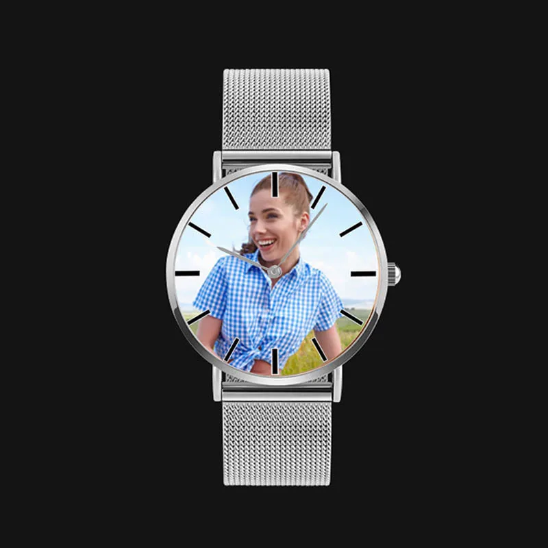women A without box A4402 Личная фото печать индивидуального логотипа часы Relogio Feminino Masculino Reloj De Dama - Цвет: women A without box