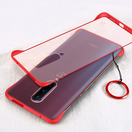 red Для OnePlus 7 Pro Чехол Жесткий матовый прозрачный тонкий защитный чехол для one plus 7 pro 7pro 1+ 7 pro Чехол для телефона - Цвет: red