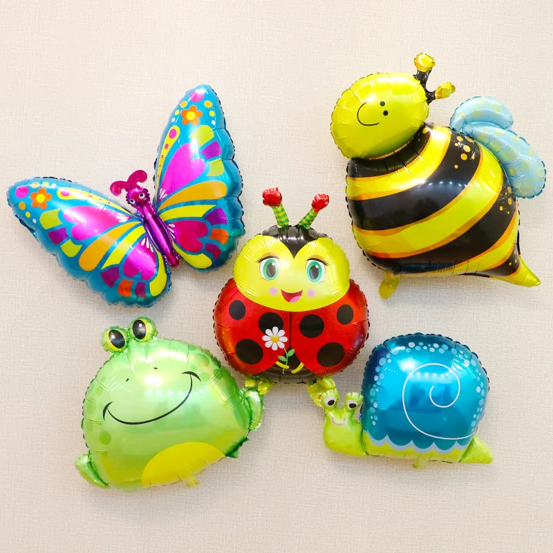 Праздничное платье насекомое животное из алюминиевой фольги Воздушные шары