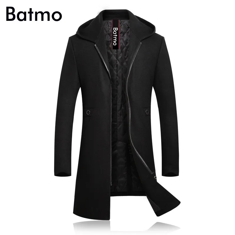 BATMO 2019 Новое поступление зимнее высококачественное шерстяное толстое пальто с