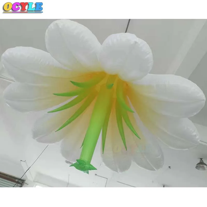 Ostyle Бесплатная доставка светодиодное освещение гигантские надувные Цветочные