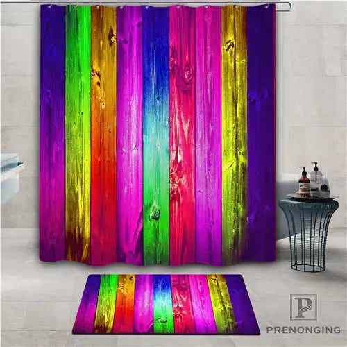 Пользовательские красочные (1) водонепроницаемый занавески для душа коврик дома
