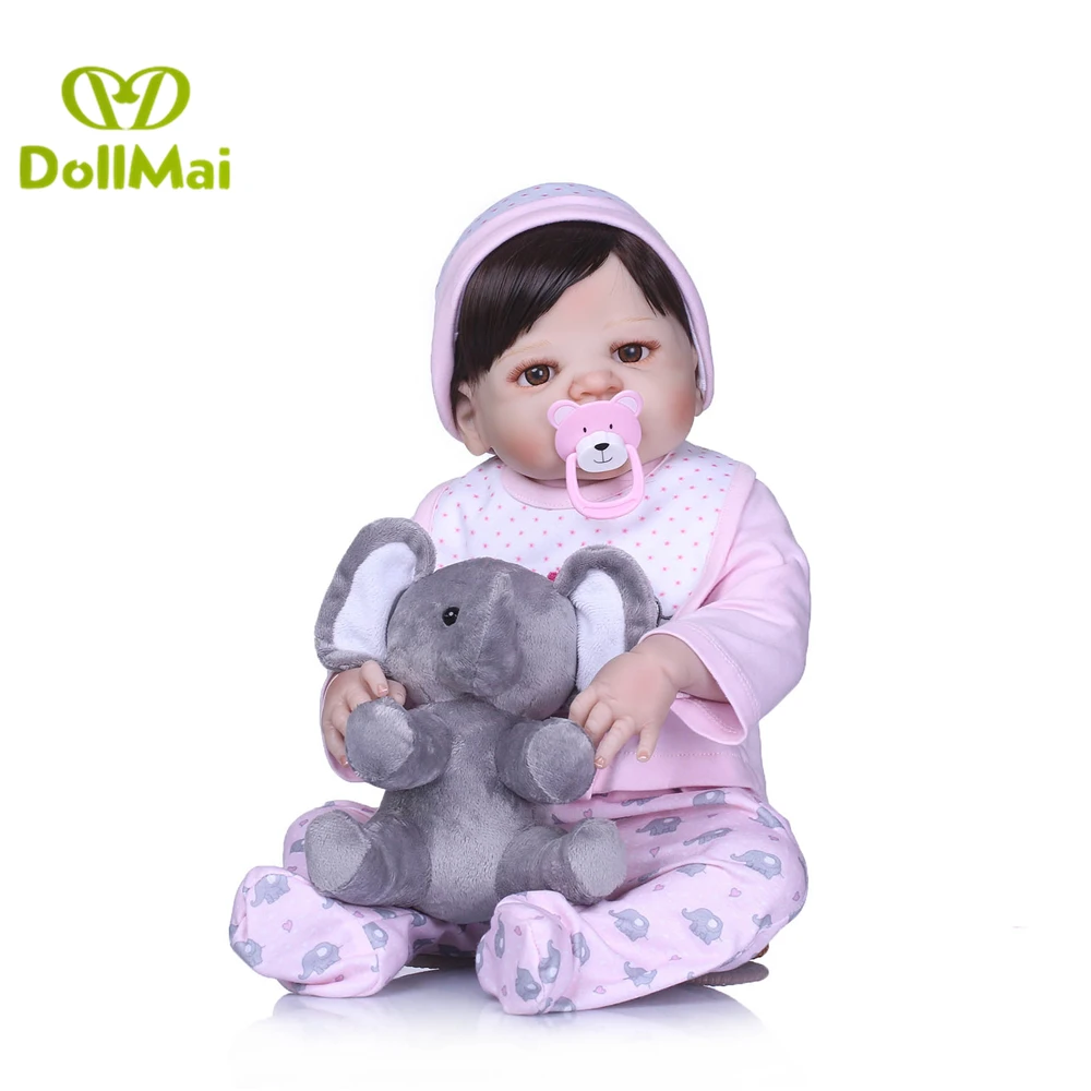 

DOLLMAI 23 "полностью силиконовая кукла для новорожденных, Реалистичная кукла для новорожденных принцесс, Новая креативная кукла для девочек, д...