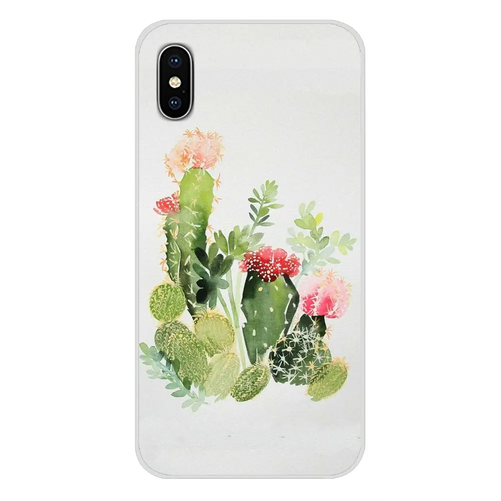 Силиконовый чехол для телефона панда люкс кактус Huawei P8 9 Lite Nova 2i 3i GR3 Y6 Pro Y7 Y8 Y9 Prime 2017