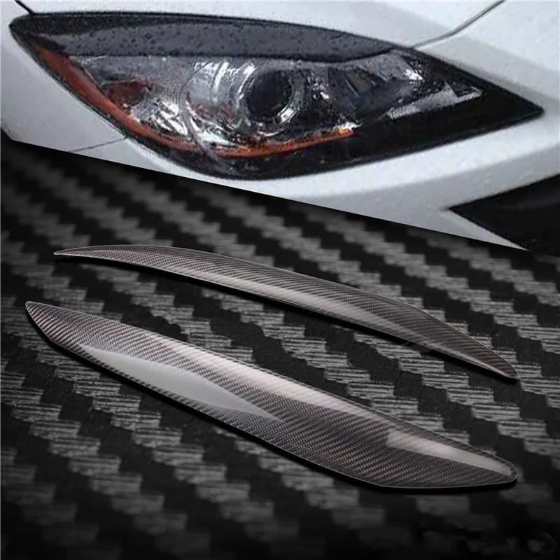 Наклейка для передней фары из углеродного волокна Mazda 3 2010 2013|Наклейки на