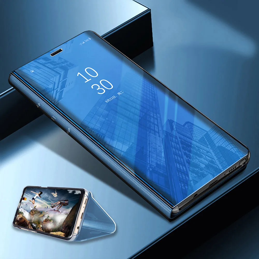 Smart mi rror флип чехол для телефона Xiao Red Note 6 5 5A 6A Pro Чехол s Xiaomi 8 SE Lite A2 A1 прозрачный