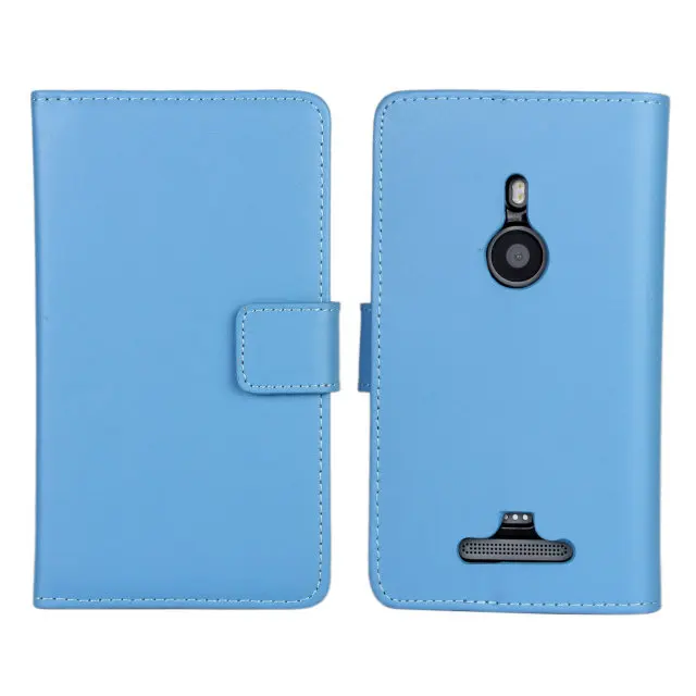 Чехол кошелек из натуральной кожи для Nokia Lumia 925 11 цветов|wallet fashion|wallet zipperwallet phone case |