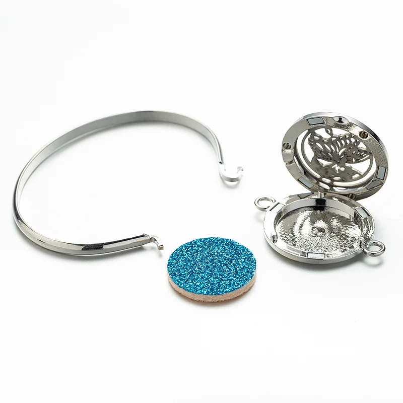 Духи эфирное масло диффузор медальон браслет из нержавеющей стали магнитный