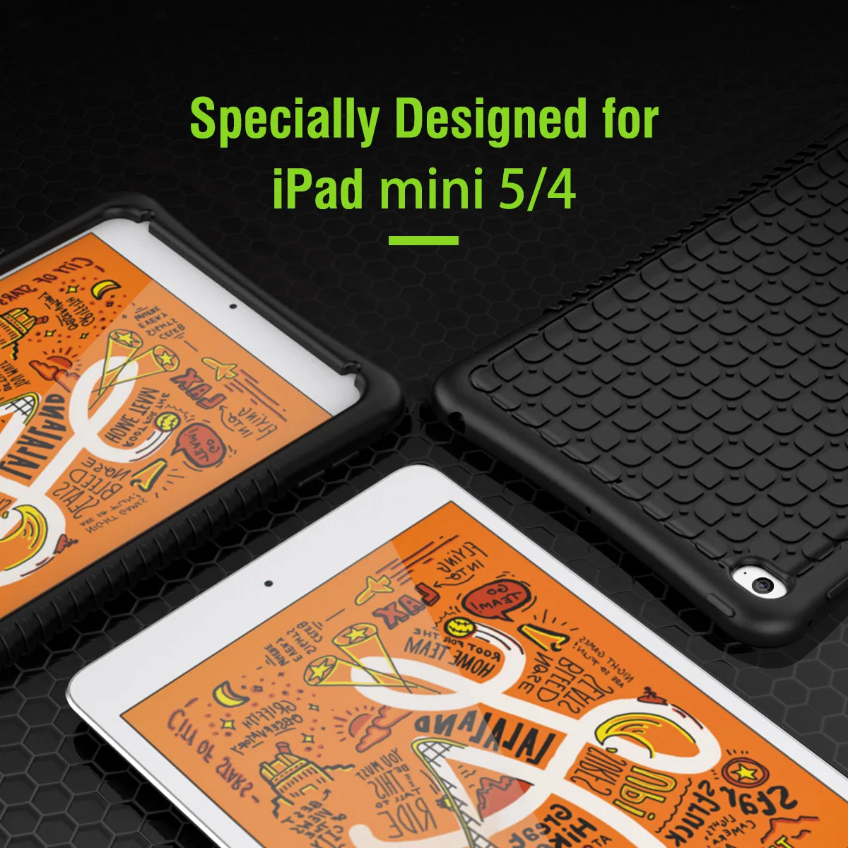 Чехол для iPad Mini 5, iPad Mini 4, светильник с противоскользящим покрытием для детей, силиконовый защитный чехол для Mini 5t