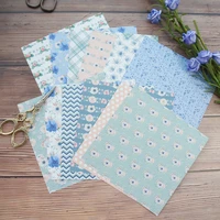 24 sheets diy 12 style 15 215 2cm blue and beige flower theme craft paper as scrapbooking creative paper diy handmade gift use