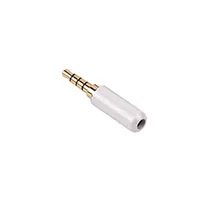 Sindax 3,5 мм аудио разъем 4 полюса разъём RCA позолоченный аудио штекер микрофонный адаптер стерео гарнитура разъем для наушников 1 шт - Цвет: WHITE