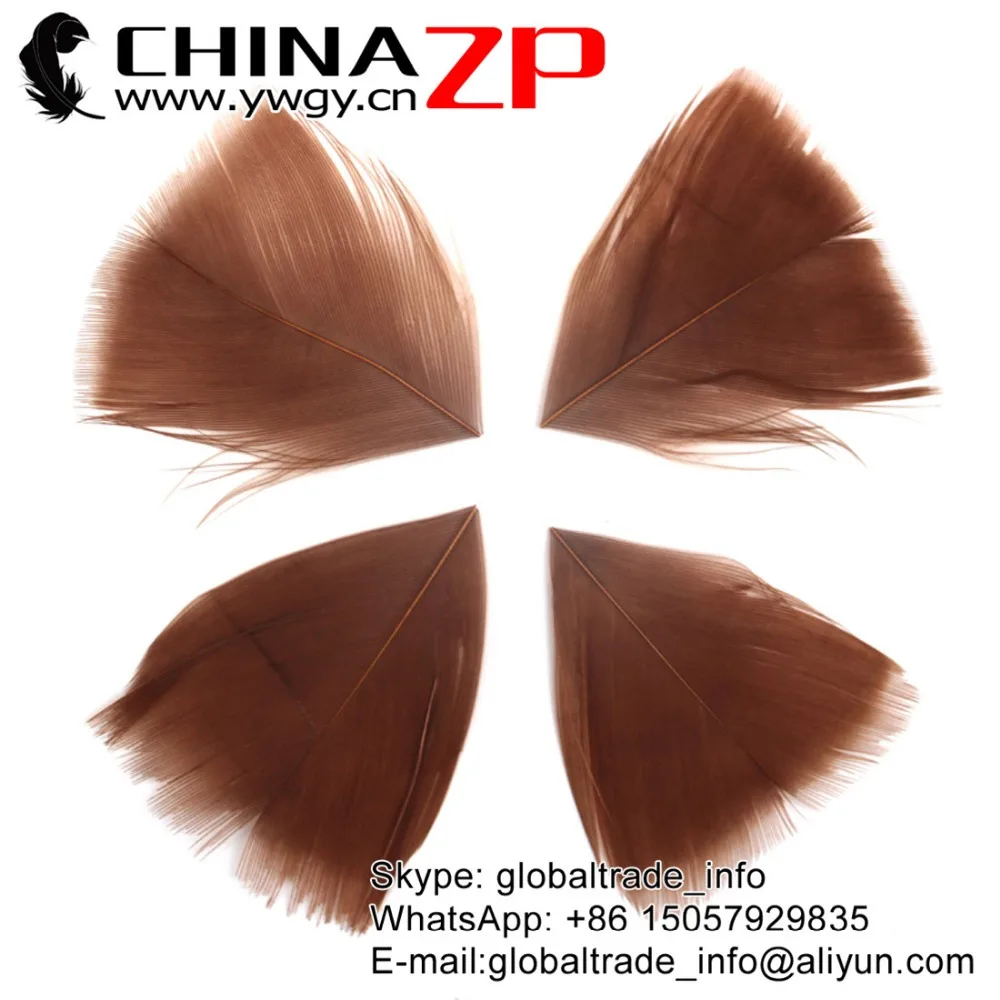 CHINAZP Factory 3 ~ 7 см 100 шт./лот высокое качество окрашенные легкие коричневые перья