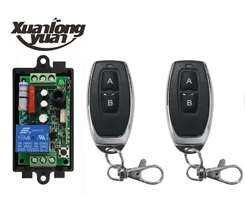 xuanlongyuan AC220V 1CH RF Wireless Remote Control Relay Switch Security System Garage Doors Gate Electric shutters/window | Электроника